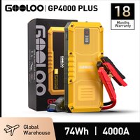 GOOLOO 20000mAh Starthilfe Auto-Booster Externe Batterie 4000A Start-Powerbank 12V Startgerät für Benzin Diesel Notfall