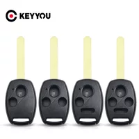 KEYYOU 10X 3 Buttons + Panic 4 Remote Key Shell Fit For HONDA Odyssey Rigeline Accord Replacement Fob Case