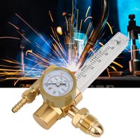 All Brass Argon Pressure Reducer Gas Flowmeter /8 Male Thread CGA580 Connector Gas Flowmeter Regulator Argon Pressure Reducer