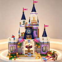 655Pcs Princess Cinderella Dream Castle Educational Birthday Figures Festival Party Gift