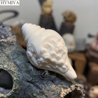 Handcrafted Buckhorn Conch Shell Bead Amulet Buddhist Conch Amulet