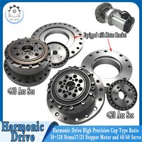 High Precision Harmonic Drives 20/60 Arc sec Equipped with Motor Mounting Flange Harmonic Gear Drive Cup Type for Mechanical