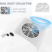 Nail Dust Collector Vacuum Cleaner Manicure Machine Tools Strong Power Low Noise Nail Art Tool Nail Vacuum Cleaner