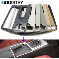 LHD RHD Center Armrest Cup Holder Cover Shutter Outer Frame Panel Cover For Mercedes Benz W204 C C180 C200 C220 E W207 W212 E260