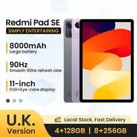 UK Version Xiaomi Redmi Pad SE 11 inch5MP Front Camera 8000MAh Face Unlock Quad Speakers 33W