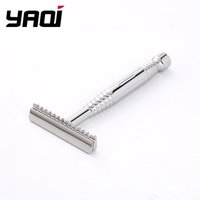 YAQI 2026 Romulus Open Comb Polished Men Razor 316 stainless Steel AC Blade Single-edged Mens Shaving Safety Beard shaver