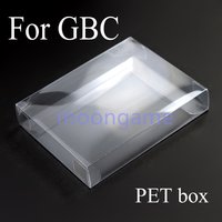 5pcs For GBC JP Version PET Protector Storage Color Box Collection Display Transparent Plastic Box
