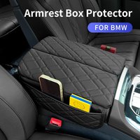 Car Armrest Cushion Cover Center Console Armrest Protector Pad For BMW F10 G11 X5 G05 X6 X7 G07 5 Series G30 G32 6GT Accessories