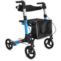 Elderly Disabled Rehabilitation Walking Assist Rollator Walker Aluminum Alloy Folding Pulley Walker Shopping Mobility Aid