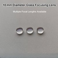 10 mm Durchmesser, geformte asphärische Laserlinse, beschichtete optische Kollimations- und Fokussierlinse, Laseroptik mit mehreren Brennweiten