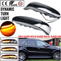 2X LED Dynamic Turn Signal Light Sequential Mirror Blinker Lamp For Mercedes-Benz M ML GL Class W164 X164 W251 ML350 ML300 R300
