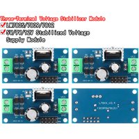 Tension à trois bornes Sochi, technologie d'alimentation, LM7805, LM7809, LM7812, DC, AC, 5V, 9V, 12V, sortie maximale 1 pipeline