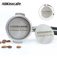 Coffee Puck Screen Fit 51mm 53.5mm 58.5mm Reusable Ground Filter Mesh Heat Resistant Metal For Espresso Accessories Barista Tool