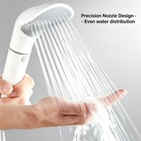 High Pressure 3-Spray Mode Handheld Shower Head with Adjustable Settings Ergonomic Non-Slip Grip Durable for Bathroom & Cleaning