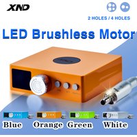 XND Colorful Dental Electric Motor LED Light Brushless Micro Motor ISO International Universal Interface 2 or 4 Holes E-tyle