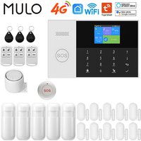4G WIFI Home Alarm System Alarme Residencial Smart Home House Alarmas For Tuya Smart Life With Door Alarm Work With Alexa