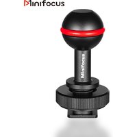 1" Ball Head Mount Hot Cold Shoe Base Adapter Connector for Underwater Diving Camera Waterproof Housings Case Video/Flash/Strobe