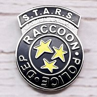 RESIDENT EVILS RACCOON POLIiCE DEPARTMENT Enamel Pin Metal Badge Game Brooches Special Tactics and Rescue Service