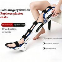 Adjustable Knee Fixation Orthosis Soft Comfortable Breathable Lightweight Knee-ankle-foot Orthosis Rehabilitation Supplies