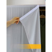 Magic Adhesive Door Curtain Dustproof Cabinet Wardrobe Closet Kitchen Cabinet Door Covering Blind Fold Home Decorative Fabric