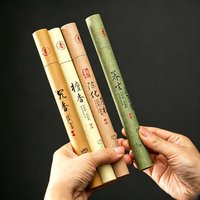 40Pcs Pure Natural Sandalwood Incense Sticks for Tea Ceremony, Bedroom, Calming, Sleep Aid, Deodorizing, Mosquito Repellent, and Offering to Buddha