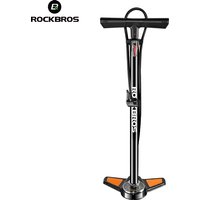 AliExpress ROCKBROS Bicycle Pump 160psi High Pressure Car Motorcycle Balls Manual Air Inflator Pump Barometer Gauge Bike Cycling Tire Pump