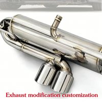 High Performance Cat Back Exhaust Muffler for Mercedes-Benz SMART W451 1.0L 2009-Up Racing Modified Exhaust Pipe