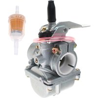 For 100cc 110cc 125cc 130cc ATV Dirt Pit Bike Go Kart 20mm Carburetor Carb Universal Replaces VM20 Round Slide Lifan TaoTao