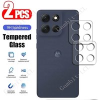 2PCS 9H 3D Camera Lens For Motorola Moto G (2025) G100 Pro G86 G75 G56 G15 Power MotoG86 Back Screen Protective Cover Film