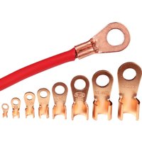 10/50PCS Copper OT Terminal Non-Insulated Wire Connector Bare Electrical Cable Terminals Lug Battery Ring Crimp Terminal 10-100A