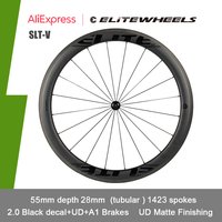 ELITEWHEELS Big Sale SLT Wheels V-brakes RA18 Ceramic Bearing 55mm Depth 28mm Width