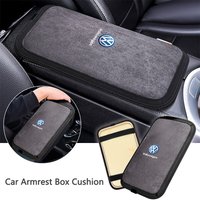 Car Armrest Box Pad Memory Sponge Center Console Arm Rest Protector Cover for Volkswagen GTI Polo Tiguan Passat Golf Scirocco CC