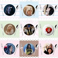 B-BillieS Singer E-Eilish Cute Hot Brooches On Backpack Decoration Round Enamel Pins For Jewelry Gifts Bag Accessorys