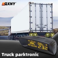Parktronic 4 Parking Sensor Kit Backup Radar Reversing LCD Display for Truck Van Pickups Campar Rv Lorry Trailer Detector