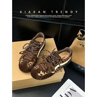 Retro Leopard Print Heightening 4cm Trainer Shoes Women's Casual Fashion Fall New Style Comfortable Breathable Anti-slip Wear...