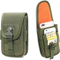 Tactical Phone Holster Pouch Tactical Smartphone Pouches Cellphone Case Gadget Bag Molle Attachment Belt Holder Waist Bag