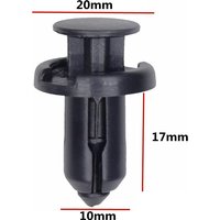 20Pcs For 10mm Hole Auto Fasteners Plastic Snap Rivets Set Roof Moulding Clip 91503-SZ5-003 B01