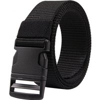 Ceinture tactique en Nylon pour hommes, toile multifonctionnelle d'extérieur, boucle en plastique, pantalon de haute qualité, marron DT043