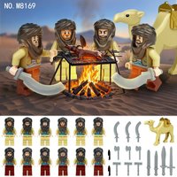 Saudi boy desert fanatic M8169 children assembled small particle building blocks toy camel animal birthday gift