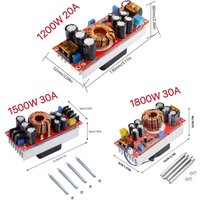 1200/1500/1800W DC-DC boost converters, 20A/30A/40A adjustable boost power supply modules, suitable for battery charging etc.