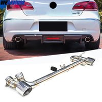 Car Exhaust For VW CC Muffler Header Tailpipe Exhaust System Nozzle 2009 to 2018
