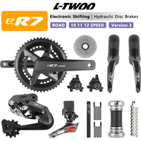 LTWOO ER7 2026 V3 Drahtlose Elektronische Hydraulische Scheibenbremse Rennrad Komplettgruppe 2x10 2x11 2x12 Gang APP Programmierbar