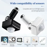 AC 220V 110V Motion Sensor Adjustable Smart Light Switch Human Body Detection Human Presence Sensor Detector Light Sensor