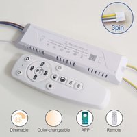 LED driver Dimmable intelligent chandelier's transformer 2.4G remote&APP control power supply be used for dual colors LED ribbon