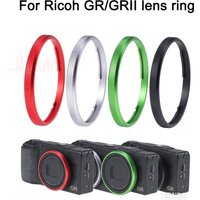 FOTGA Lens Ring For Ricoh GR/GRII Camera Replaces For Ricoh GR/GR2 Lens Decoration Rings Cap Green Red Black Grey Accessories