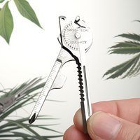 Swiss Tech Outdoor Multi Tool Keychain 6 in 1 Folding Mini Knife for Everyday Carry and Outdoor Adventure Gear