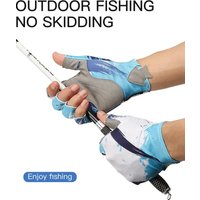 AliExpress Kyncilor Fingerless Fishing Gloves for Men, Anti Slip Leather Gloves, Warm PU Gloves for Fishing Cycling, Outdoor Sport, Winter Gloves