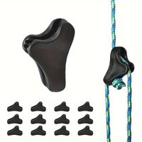 Non-slip 10pcs Tent Rope Tensioner - Rope Adjuster for Outdoor Camping, Hiking and Tent