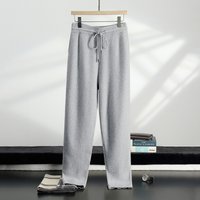 High end men wearing cashmere pants for casual and thick ankle pants 100&cashmere soft and sticky warm autumn and winter