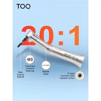 SG20 contra angulo Dental Low Speed Handpiece 20:1 Reduction Implant Surgery Contra Angle Handpiece Air Turbine